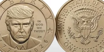 Emite EU moneda de un dólar con la cara de Trump