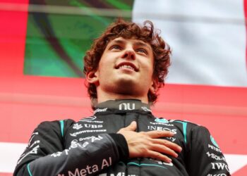 Antonelli gana el GP de Bélgica; ‘Checo’ Pérez abandonó la carrera