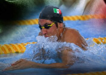 El mexicano Andrés Puente gana el oro en los 50 metros pecho en los Juegos de Santo Domingo