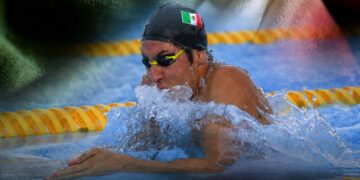 El mexicano Andrés Puente gana el oro en los 50 metros pecho en los Juegos de Santo Domingo