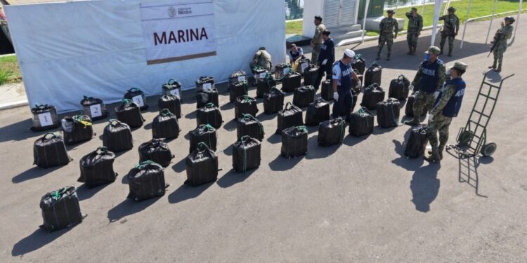 Incautan 1.5 toneladas de cocaína en costas de Chiapas; hay 5 detenidos