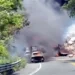 Deja 4 heridos explosión de pipa en la Iguala-Cuernavaca