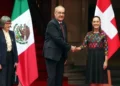 Recibe Sheinbaum a Presidente de Suiza en Palacio Nacional