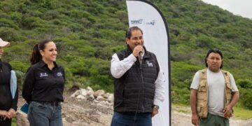 JAPAM entrega restauración de bordo en Cerro Gordo para recarga de acuífero en San Juan del Río