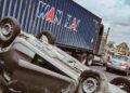 Se registra accidente vial sobre la carretera 57