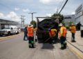 Continúan trabajos de bacheo en bulevar Hidalgo de San Juan del Río