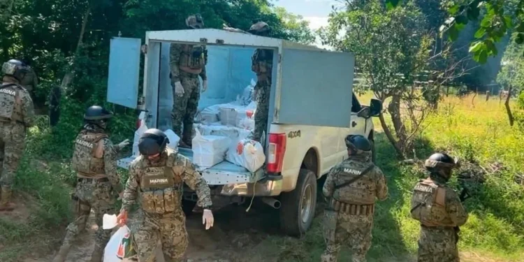Asegura Marina 834 kilos de cocaína en Chiapas