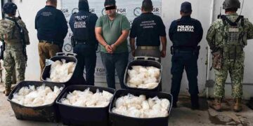Decomisan 200 kilos de metanfetamina en carretera de Sonora