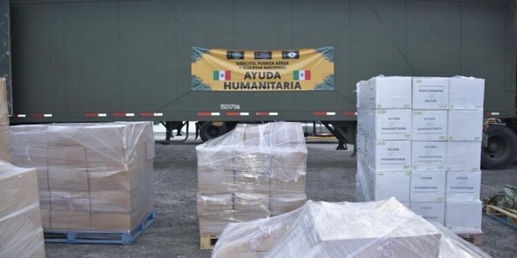 SEDENA mantiene puente logístico para enviar 28 toneladas de ayuda humanitaria a Venezuela