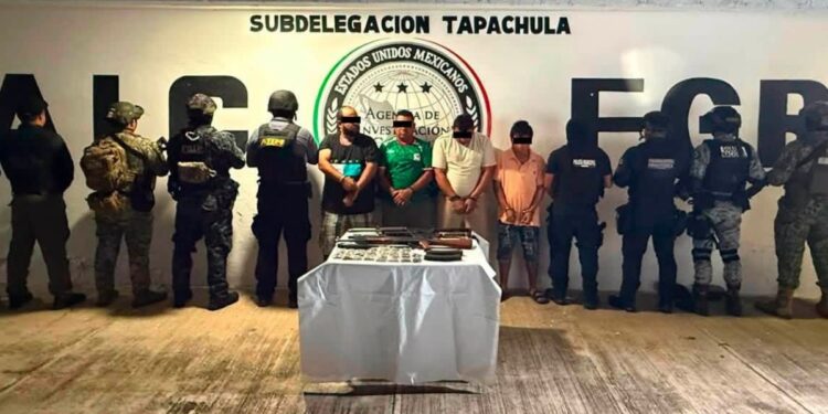Detienen en Chiapas a nueve criminales vinculados al Cártel de Sinaloa y Los Cuatetes