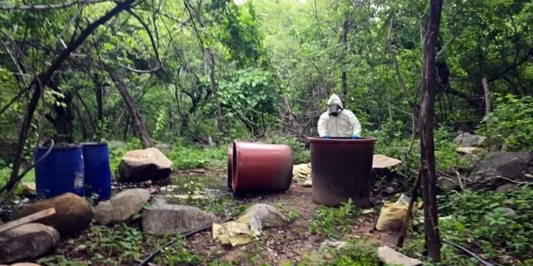 Inhabilita Marina tres narcolaboratorios en Sinaloa