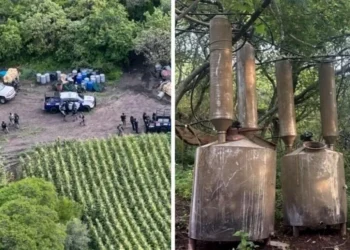 Aseguran narcolaboratorio en Acámbaro, Guanajuato