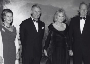 Despiden Charles III y otros Reyes a Harald V de Noruega