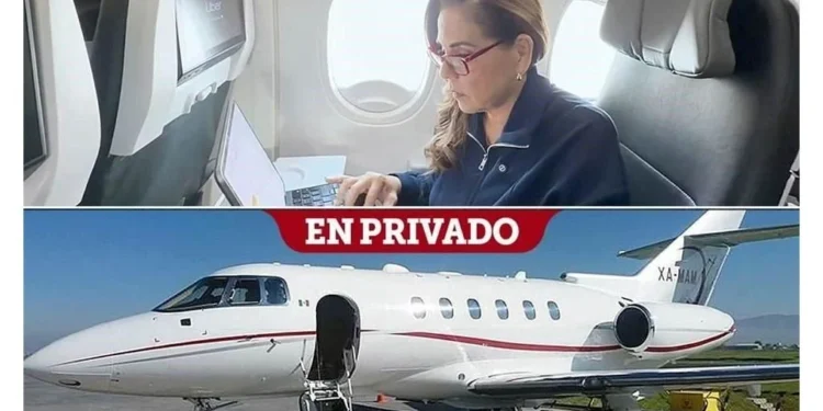 Exhiben 97 vuelos privados de lujo de la gobernadora Mara Lezama en Quintana Roo