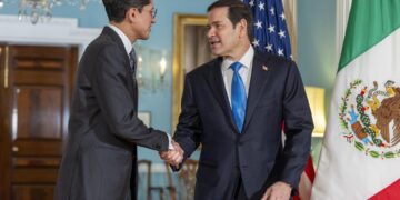 Marco Rubio recibe al canciller Roberto Velasco en medio del diálogo para alcanzar un acuerdo comercial