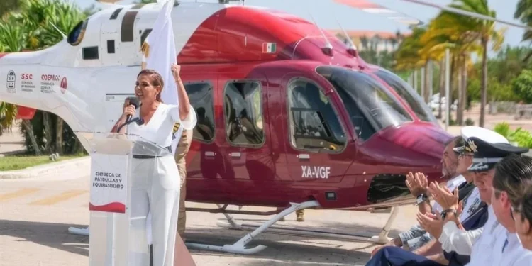 Empresa que transporta a Mara Lezama en vuelos privados también renta helicóptero de seguridad a Quintana Roo
