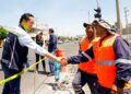 Construyen nueva parada de autobús en Avenida Candiles, Corregidora