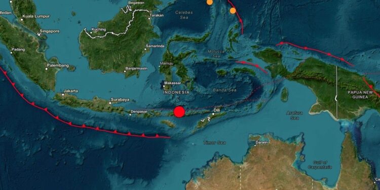 Terremoto sacude la costa de Indonesia
