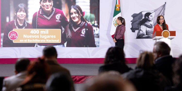 Meta sexenal del Bachillerato Nacional se duplicará: Sheinbaum