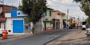 Rehabilitan calle Agustín Melgar en la colonia Juárez de San Juan del Río