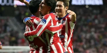 Atlético de Madrid gana al Málaga en su estreno liguero