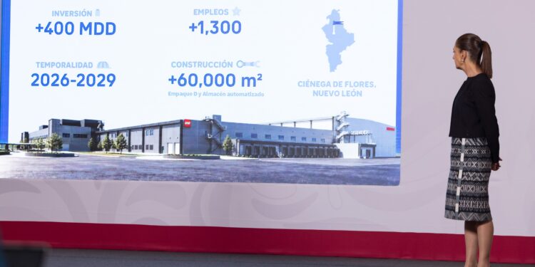 La Jefa del Ejecutivo Federal resaltó que la inversión anunciada refleja la confianza que tiene la iniciativa privada en México
