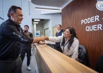 Entrega Kuri renovación de espacios de Ciudad Judicial en SJR