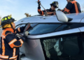 Volcadura en la México-Querétaro deja a conductor atrapado