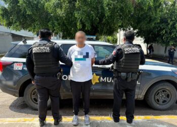 Detenido en la colonia Prados la Capilla Tenía en su posesión ocho cartuchos útiles