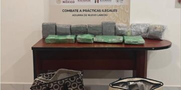 Aseguran más de 760 mil dólares en la Aduana de Nuevo Laredo, Tamaulipas
