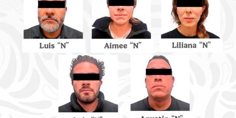 Detienen a 5 integrantes de una célula delictiva por los delitos de suplantación de identidad y extorsión