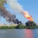 Reportan incendio en zona de Dos Bocas