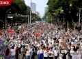 Marchan por aumentos… temen ‘mano negra’