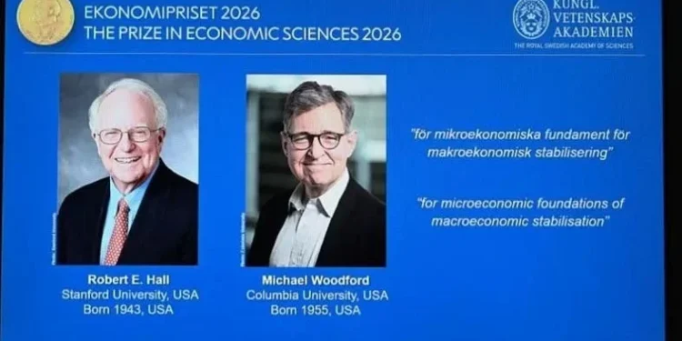 Los estadounidenses Robert E. Hall y Michael Woodford ganan el Premio Nobel de Economía 2026