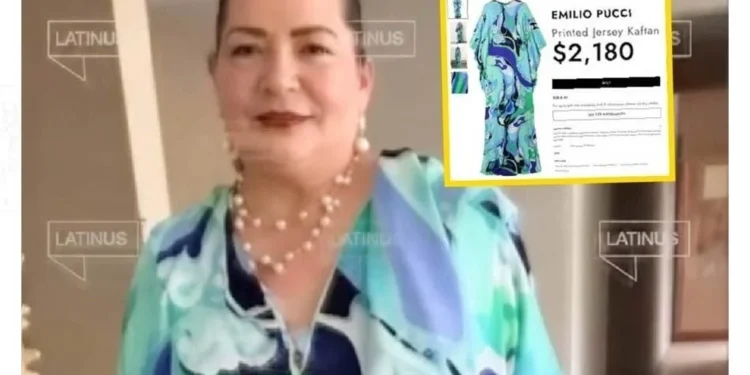 Exhiben vestido de lujo de Guadalupe Taddei de más de 40 mil pesos tras videos con proveedor