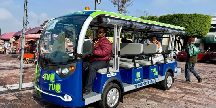 Transporte Eléctrico Gratuito Eqrobus en el Centro Histórico supera los 35 mil usuarios