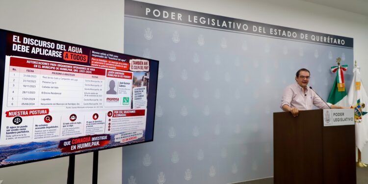 El PAN exige a Conagua revisar concesiones en Huimilpan y revira acusaciones de Morena