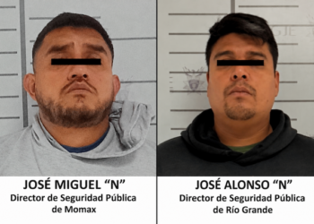 Detienen a directores de Seguridad Pública de Momax y Río Grande en Zacatecas
