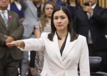 Consejera Blanca Cruz asume como presidenta provisional del INE