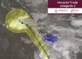 Se intensifica huracán ‘Trudy’ a categoría 3